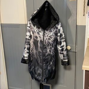 UbU Reversible Animal Print/Polka Dot Raincoat